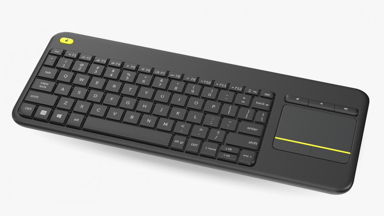 3D Keyboard With Touchpad Black model