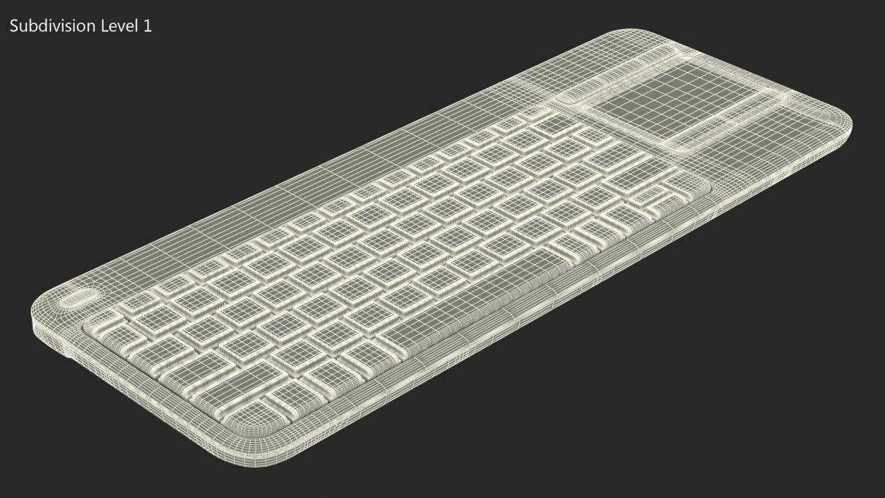 3D Keyboard With Touchpad Black model