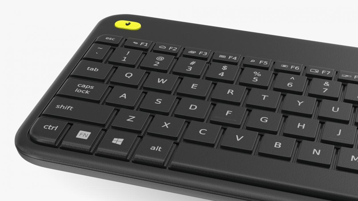 3D Keyboard With Touchpad Black model