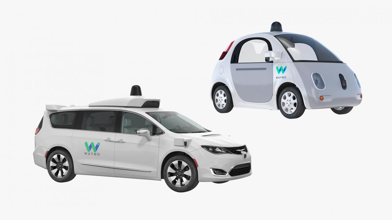 Waymo Self Driving Cars Collection 3D model