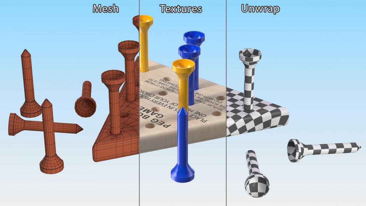 3D model Peg Game Played