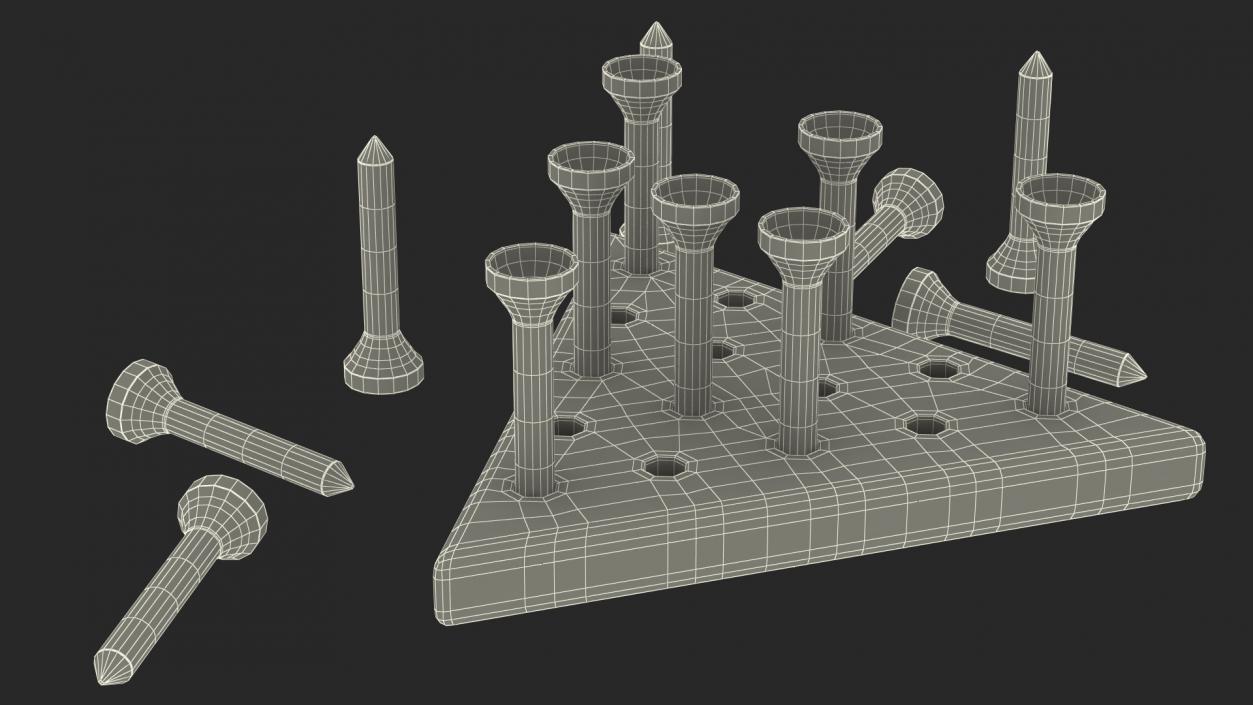 3D model Peg Game Played