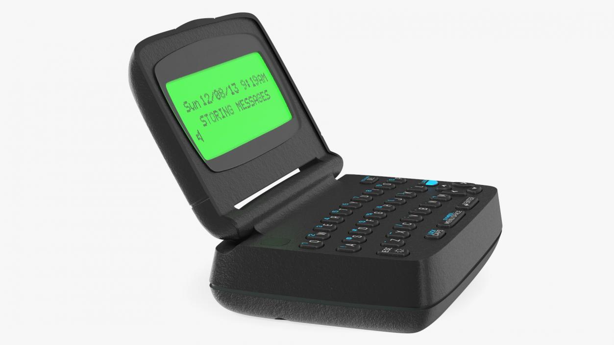 3D Two-Way Pager with Screen On model