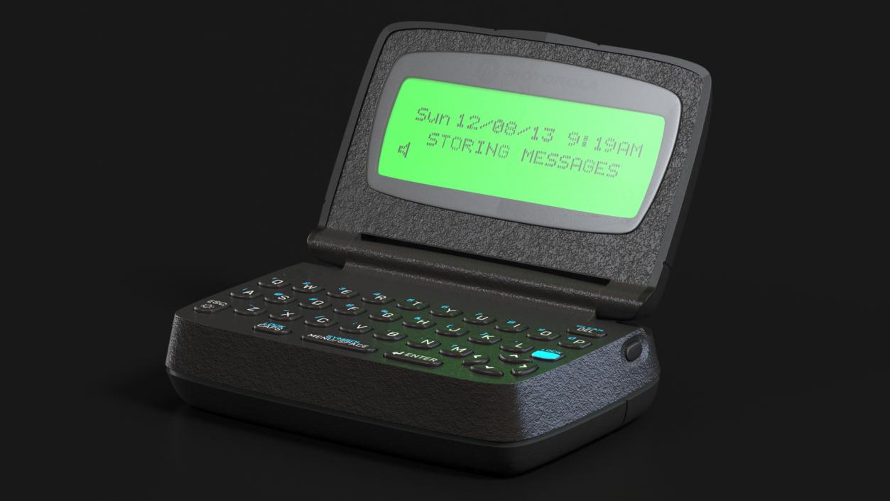 3D Two-Way Pager with Screen On model