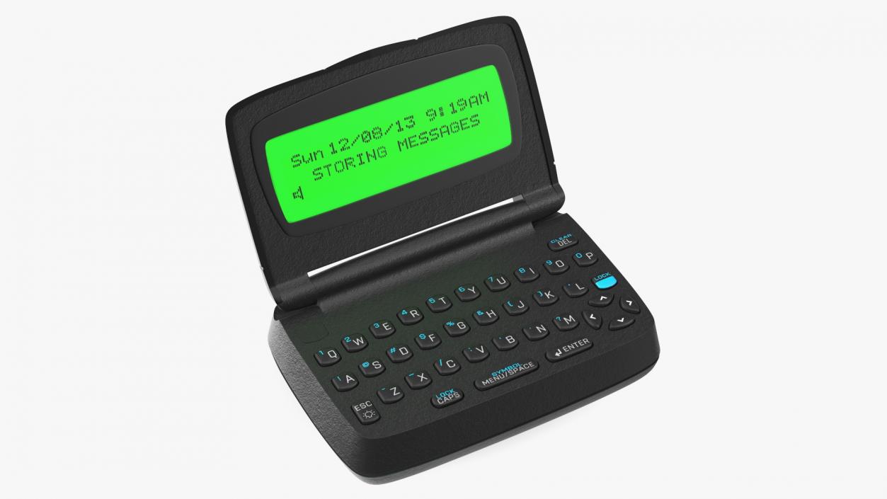 3D Two-Way Pager with Screen On model