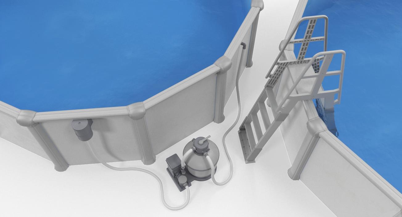 Swimming Pools Collection 3D model 3D model