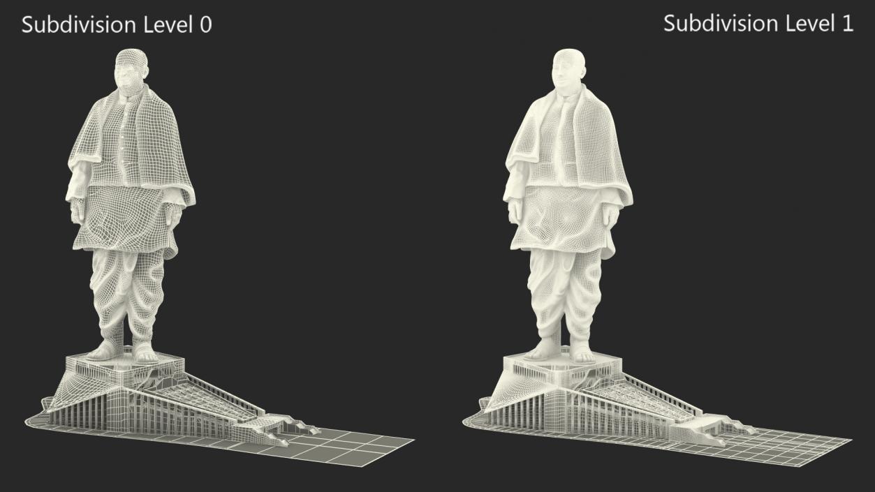 3D Statue of Unity India