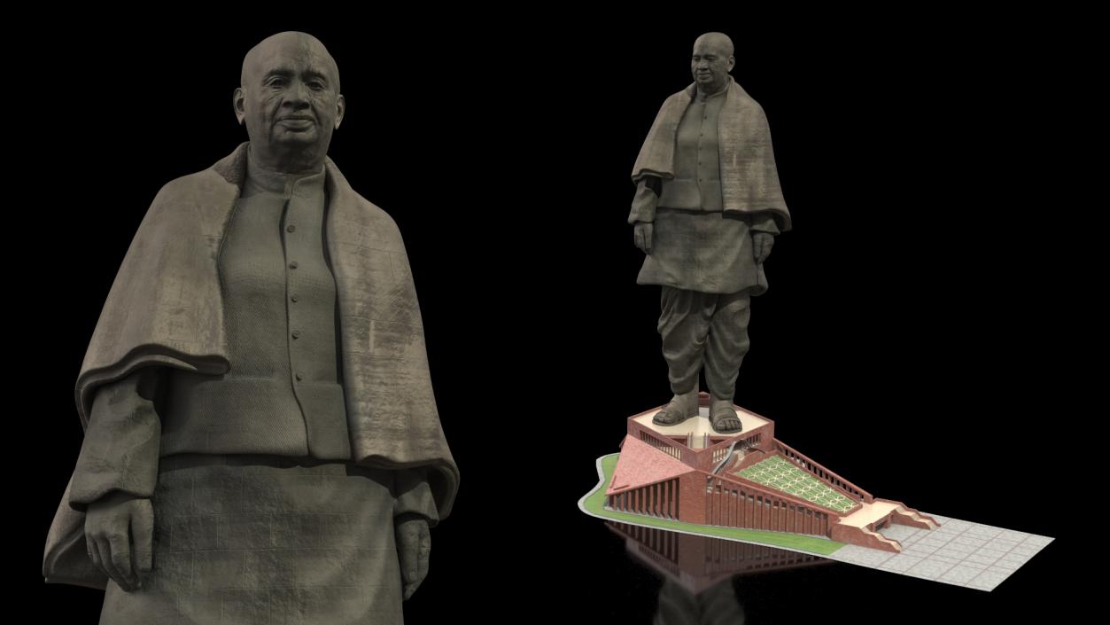 3D Statue of Unity India