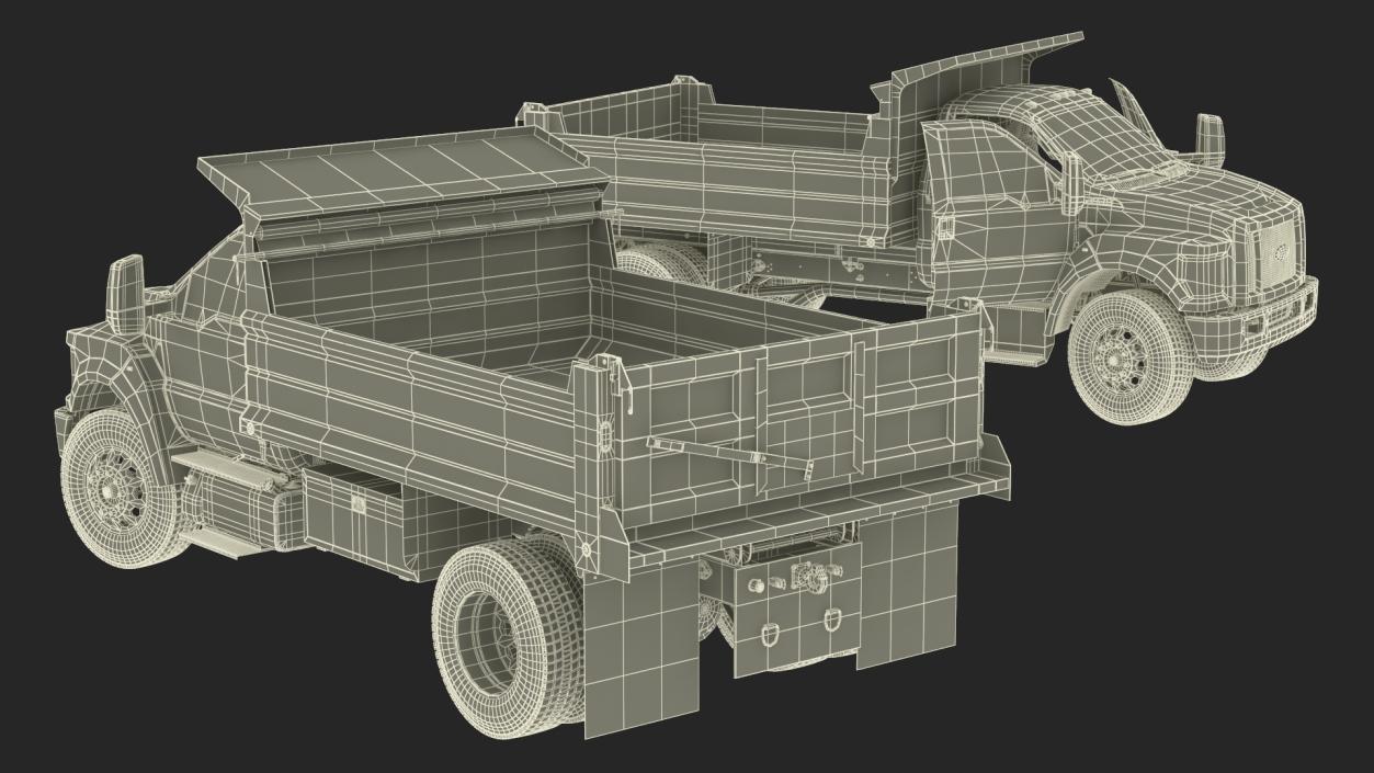 3D Ford F-650 Supertrack Rigged model