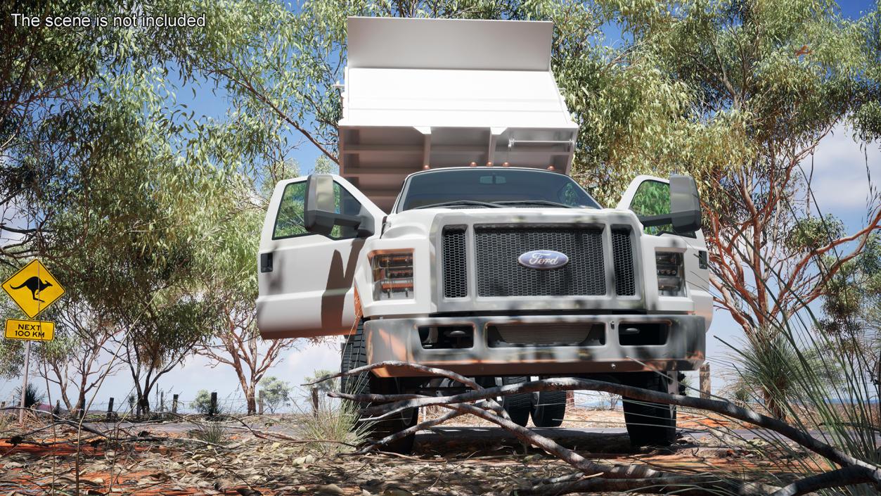 3D Ford F-650 Supertrack Rigged model