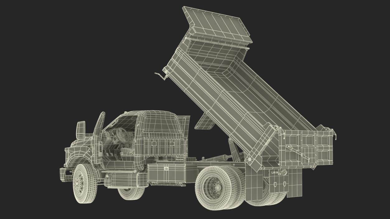 3D Ford F-650 Supertrack Rigged model