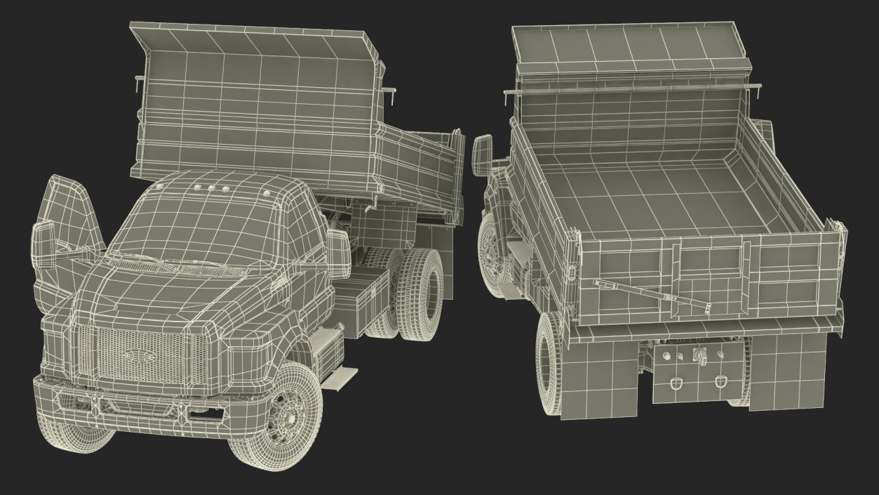 3D Ford F-650 Supertrack Rigged model