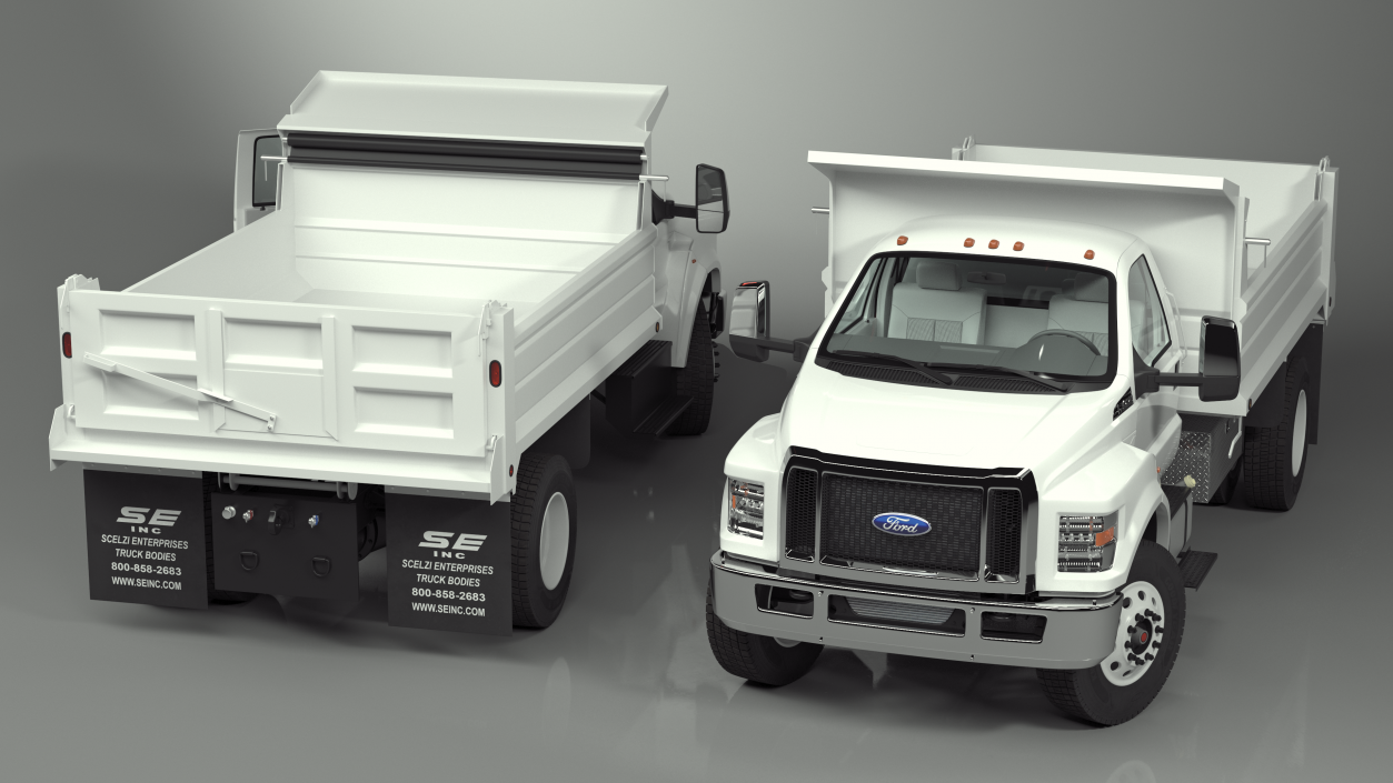 3D Ford F-650 Supertrack Rigged model