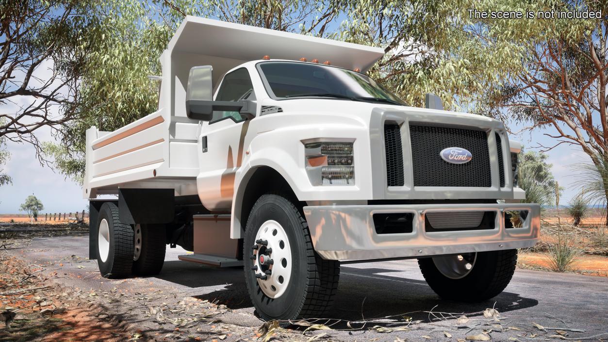 3D Ford F-650 Supertrack Rigged model