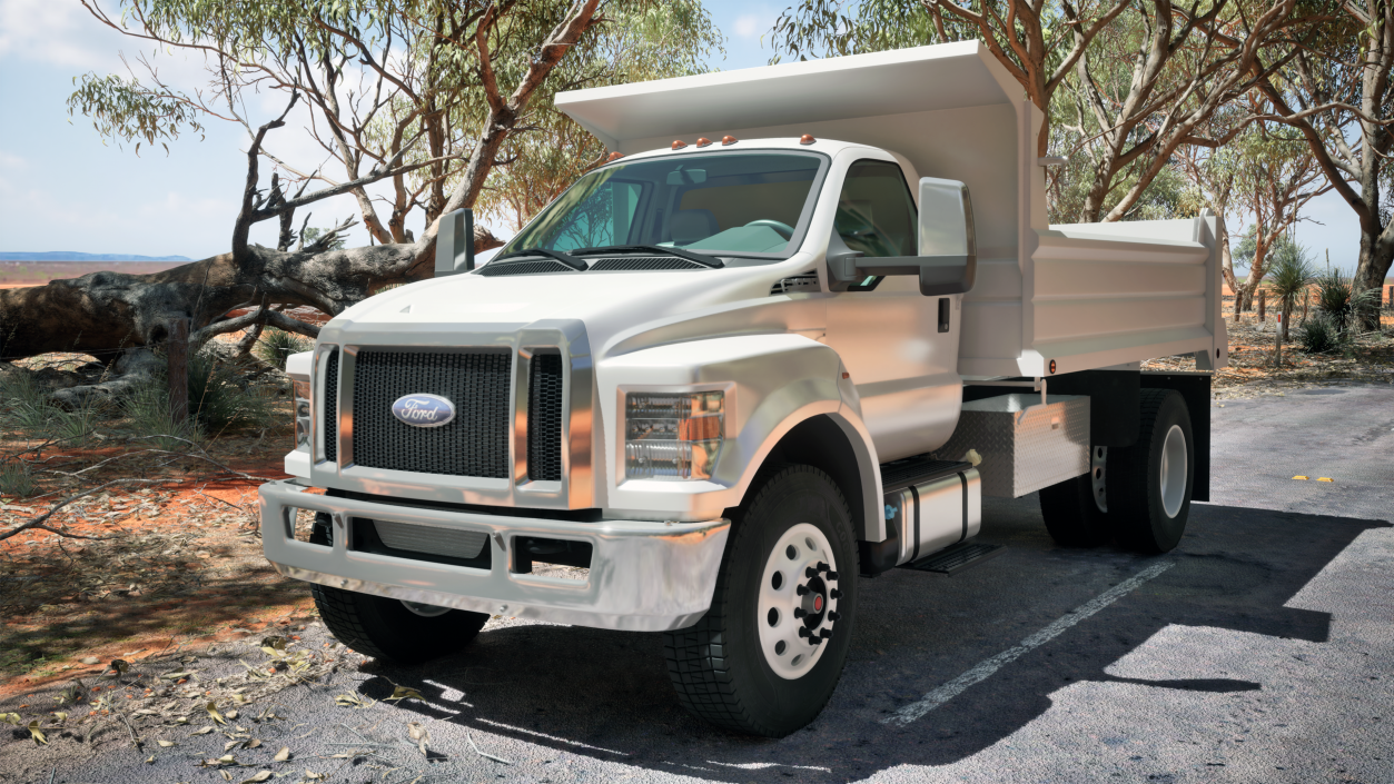 3D Ford F-650 Supertrack Rigged model