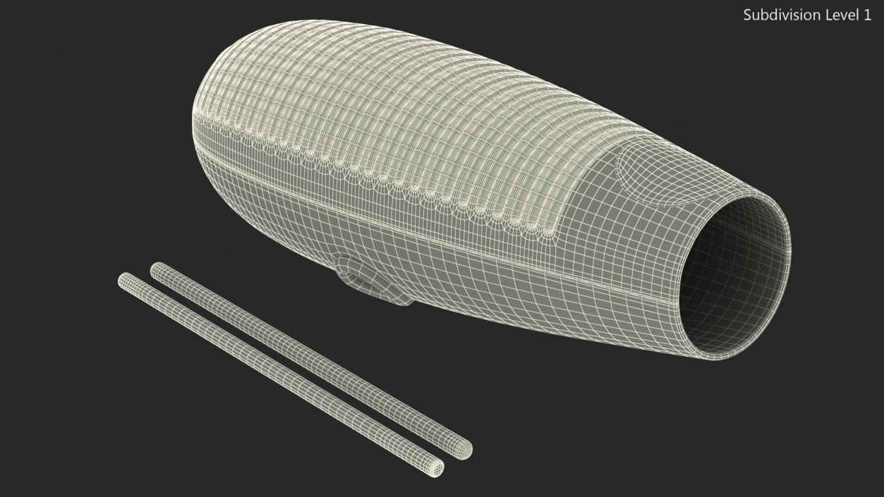 3D model Samba Percussion Instrument with Scraper