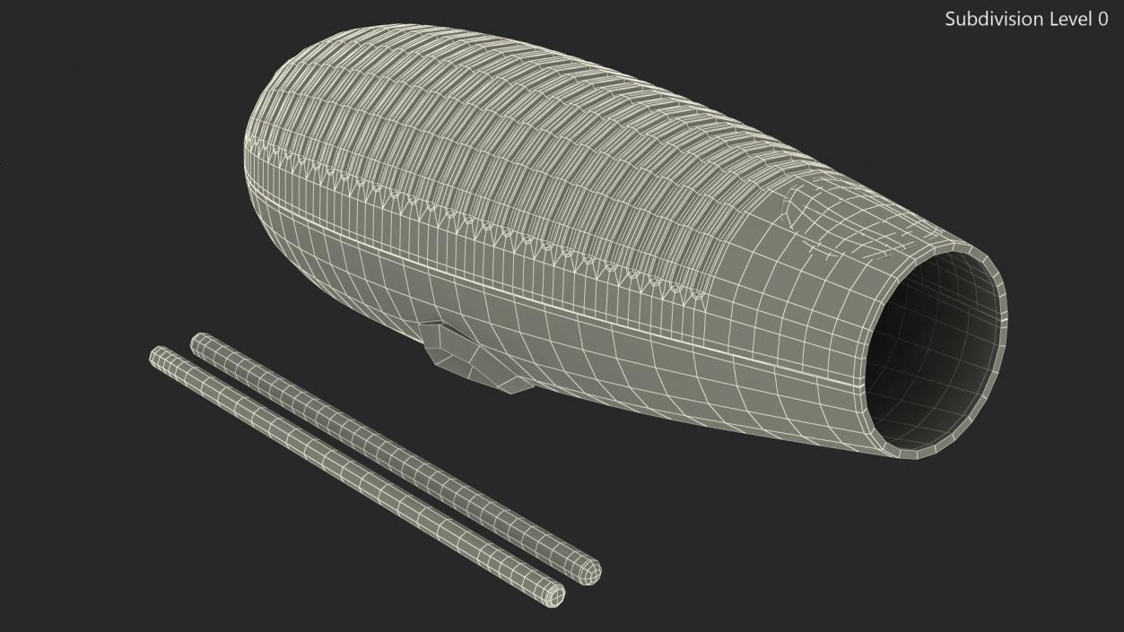 3D model Samba Percussion Instrument with Scraper