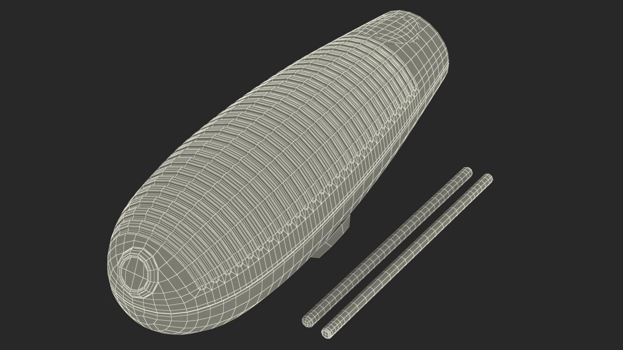 3D model Samba Percussion Instrument with Scraper