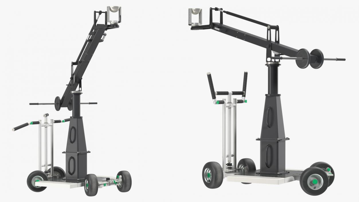 Dolly 4x4 with Mini Crane Rigged 3D