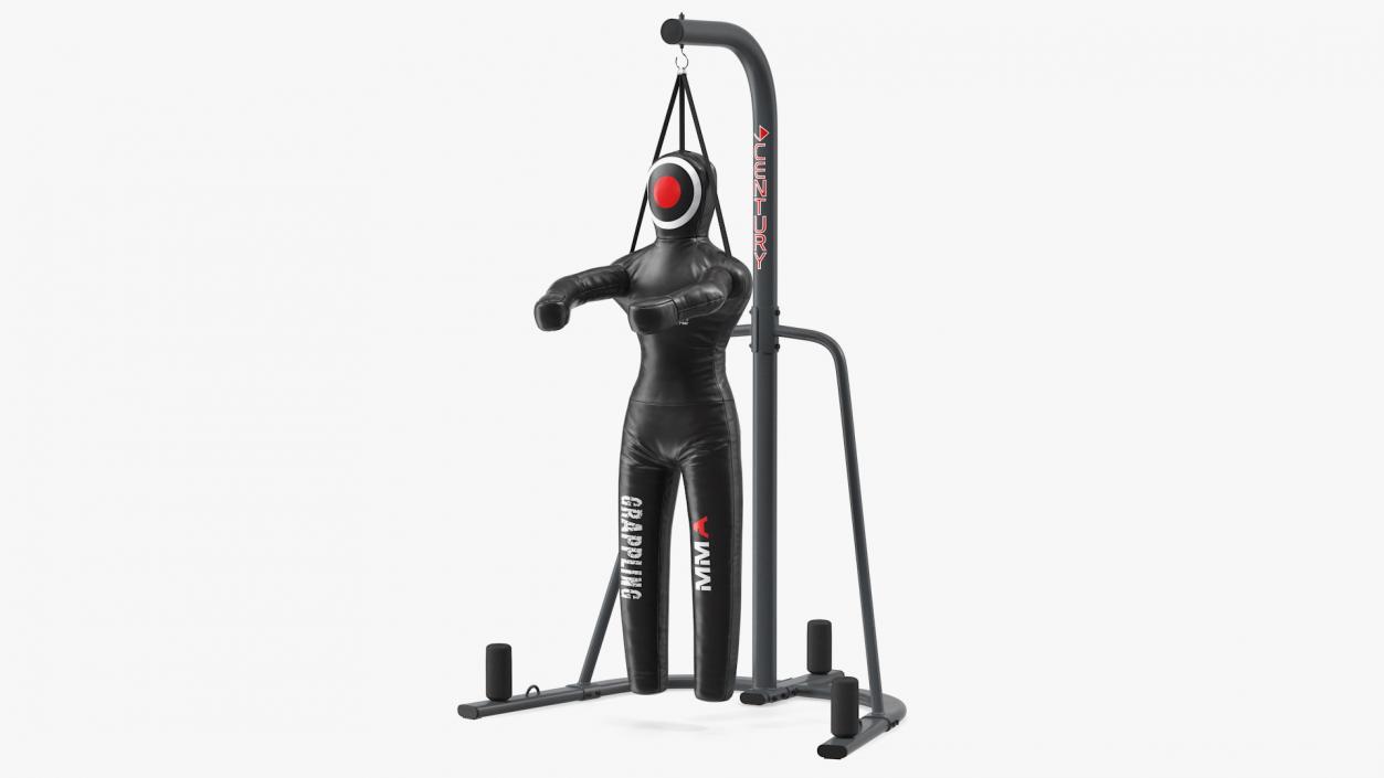 DEFY Leather Grappling Dummy with Stand 3D model