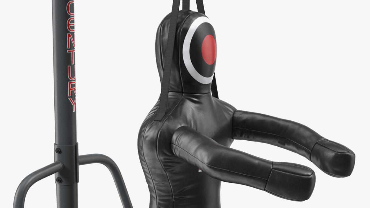 DEFY Leather Grappling Dummy with Stand 3D model