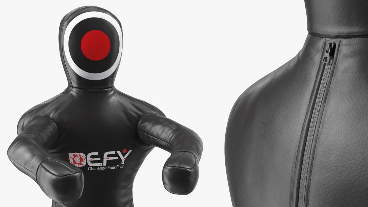 DEFY Leather Grappling Dummy with Stand 3D model