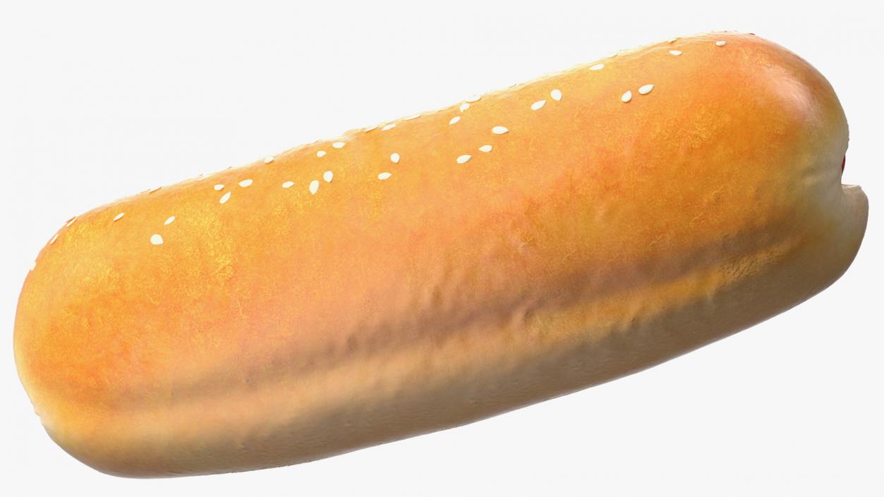 3D model Hot Dog with Ketchup