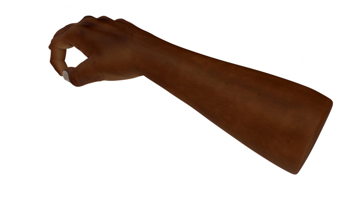 Dark Skinned Man Hand OK Pose 3D model