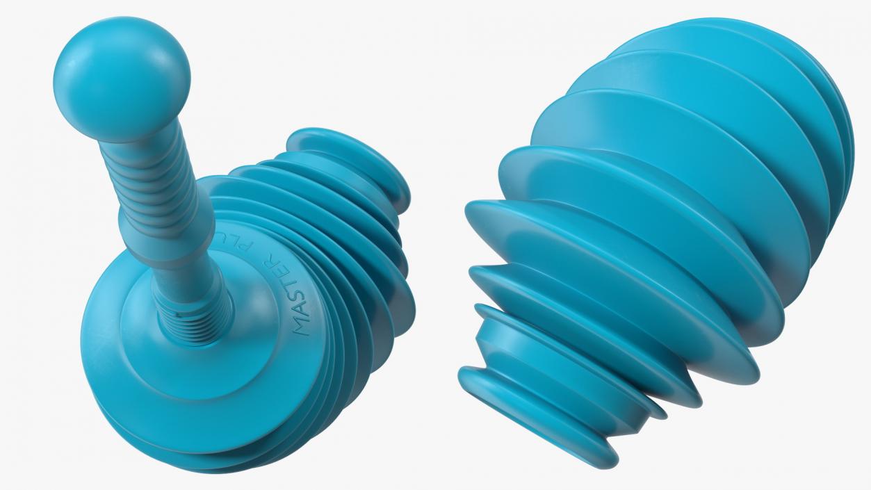 3D Flexible Toilet Plunger model