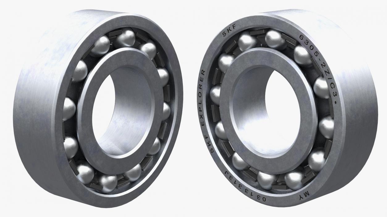 Ball Bearing Open 3D