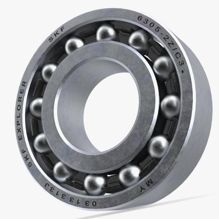 Ball Bearing Open 3D