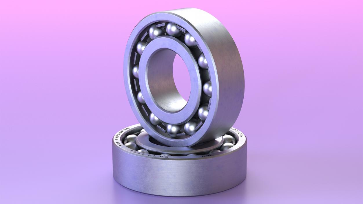 Ball Bearing Open 3D