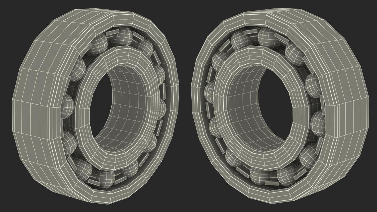 Ball Bearing Open 3D