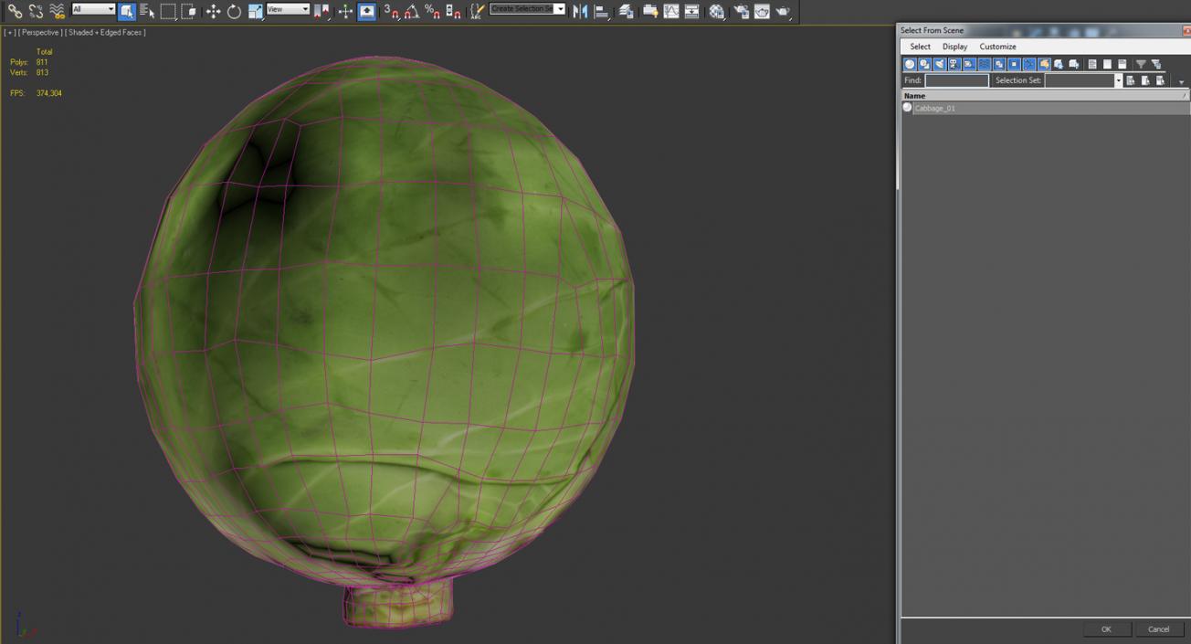 Cabbage 3D model