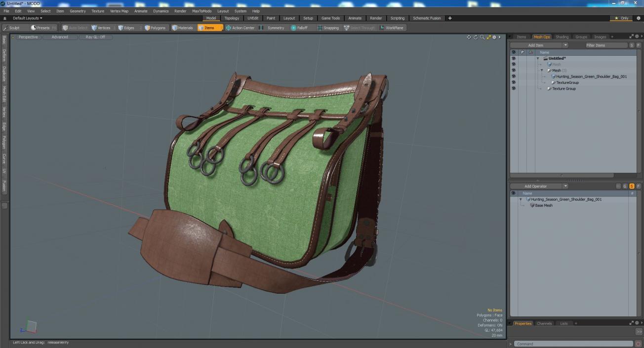 3D Hunting Season Green Shoulder Bag model