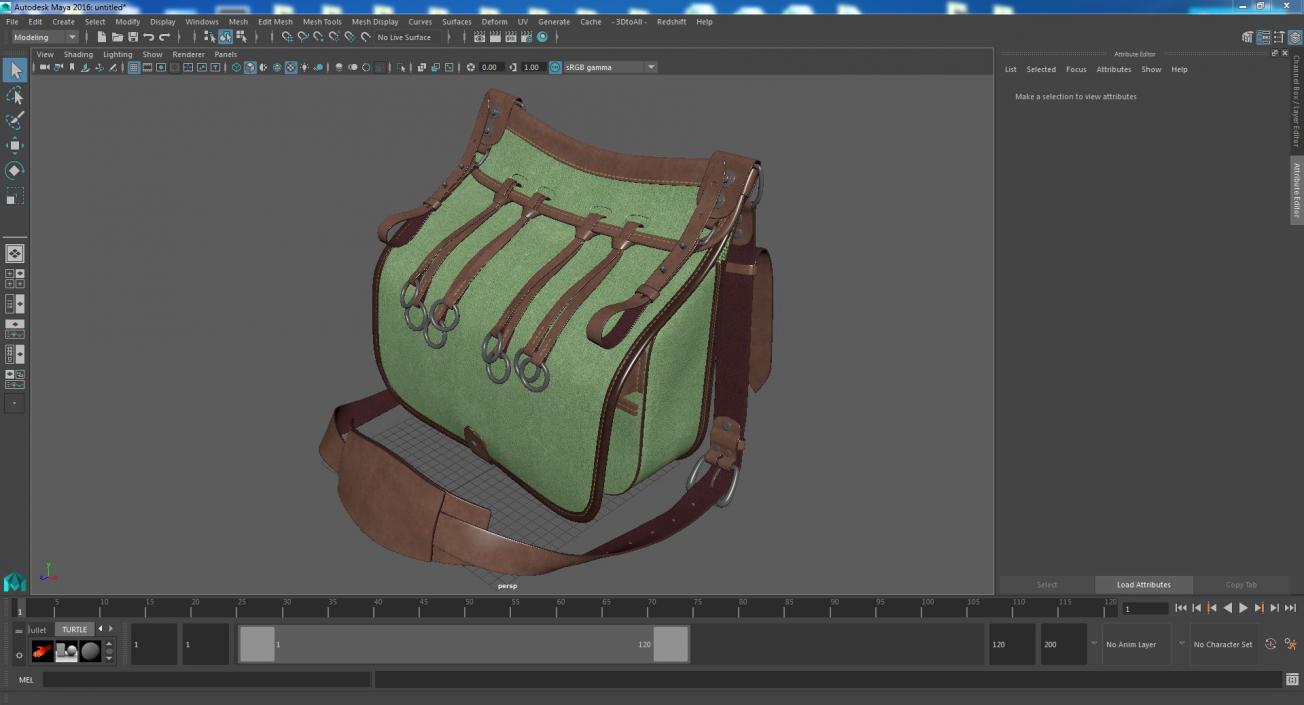 3D Hunting Season Green Shoulder Bag model