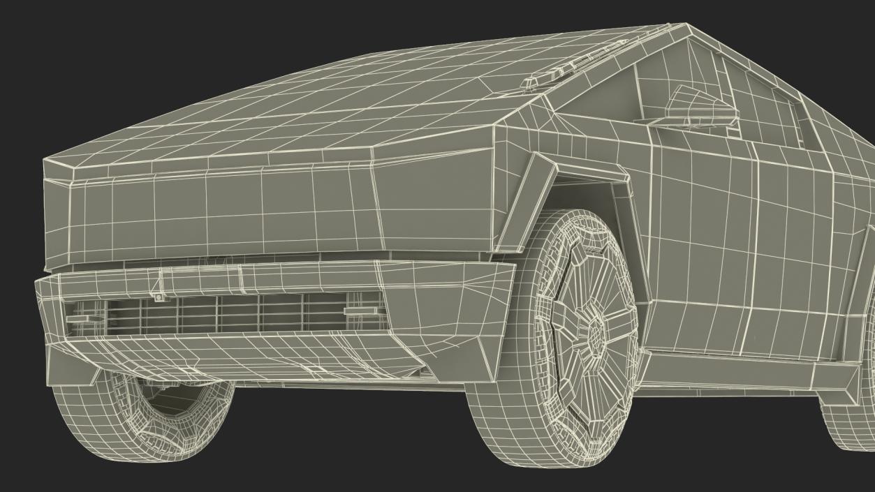 3D 2024 Tesla Cybertruck