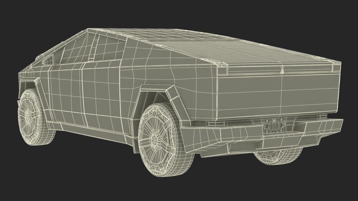 3D 2024 Tesla Cybertruck