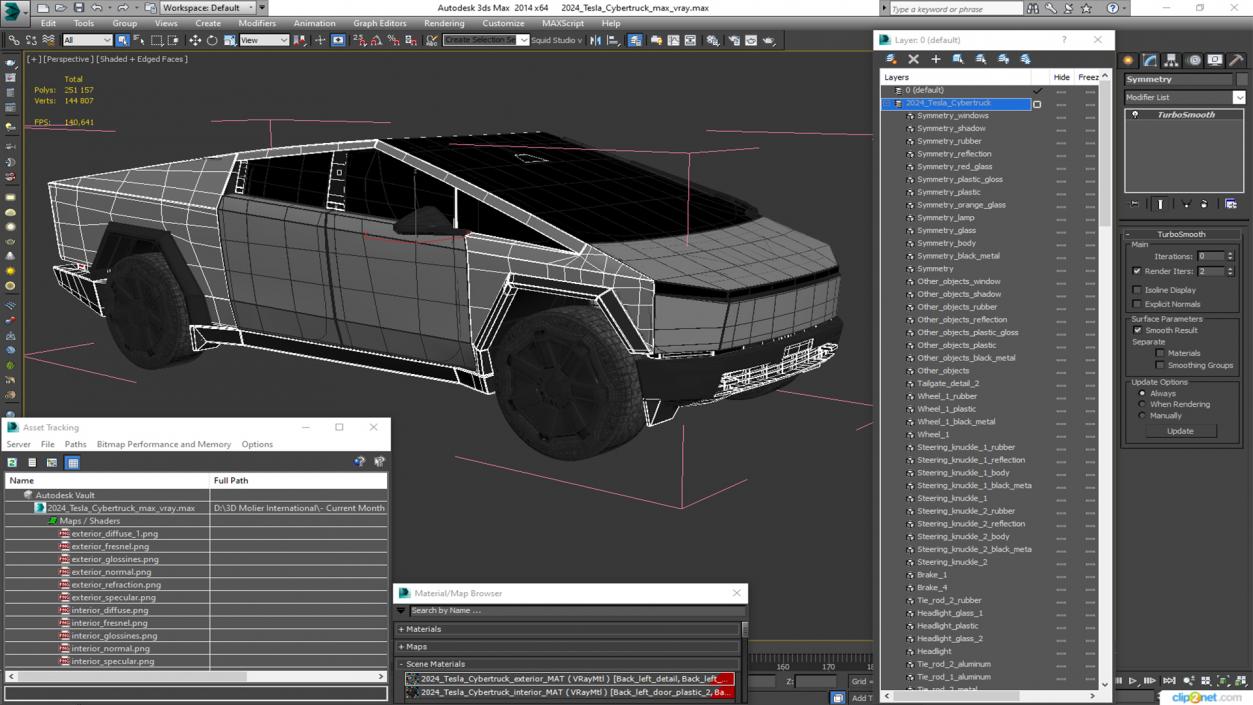 3D 2024 Tesla Cybertruck