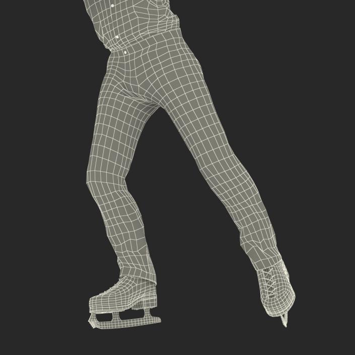 3D model Male Figure Skater Pose 2