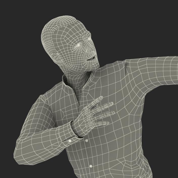 3D model Male Figure Skater Pose 2