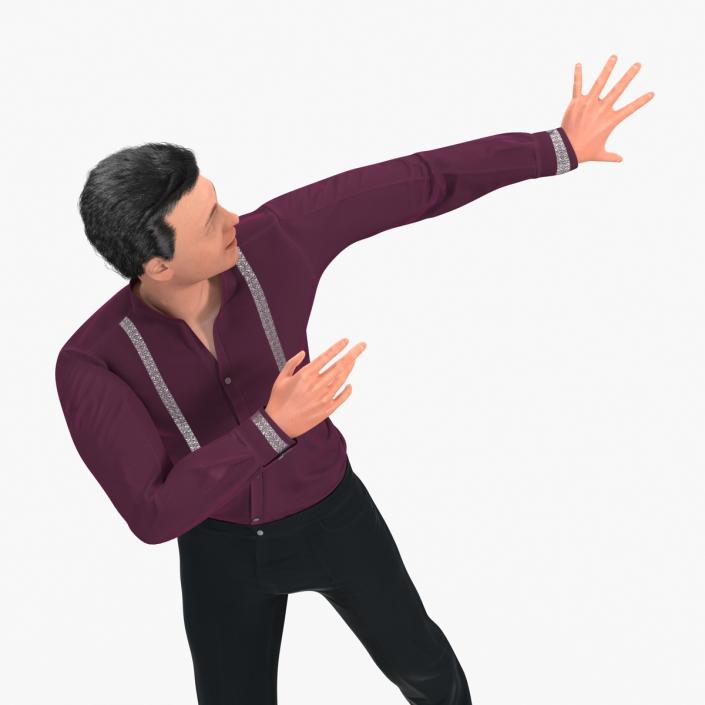 3D model Male Figure Skater Pose 2