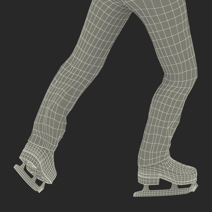 3D model Male Figure Skater Pose 2