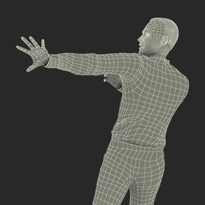 3D model Male Figure Skater Pose 2