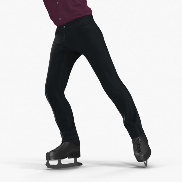 3D model Male Figure Skater Pose 2