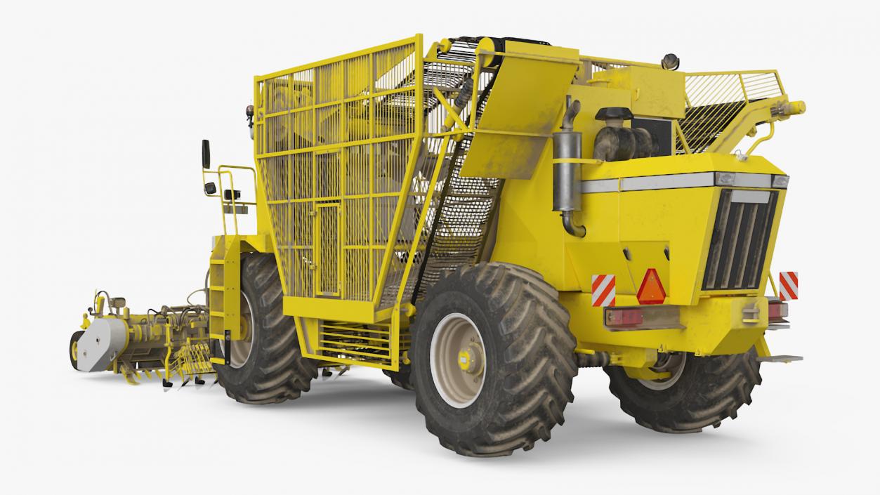 3D model Farm Combine Beet Harvester Dusty Yellow