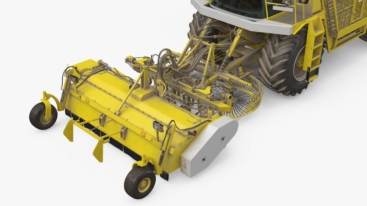 3D model Farm Combine Beet Harvester Dusty Yellow