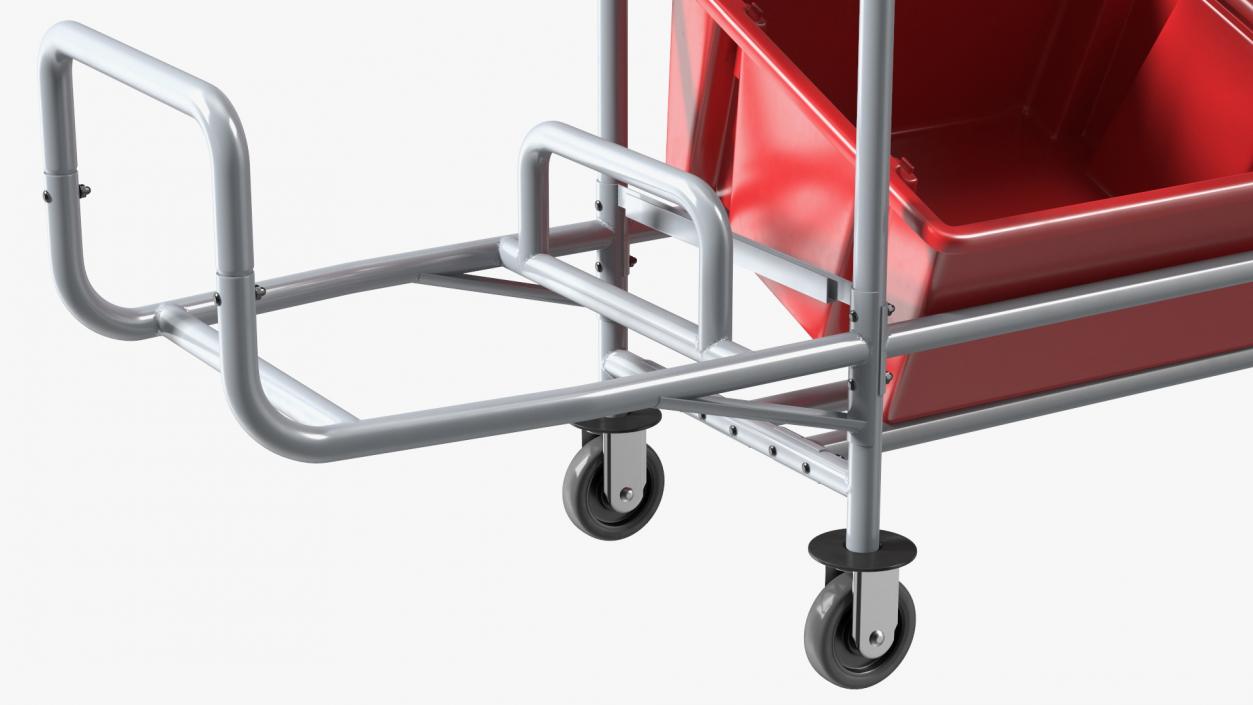 3D Commercial Tote Picking Cart model