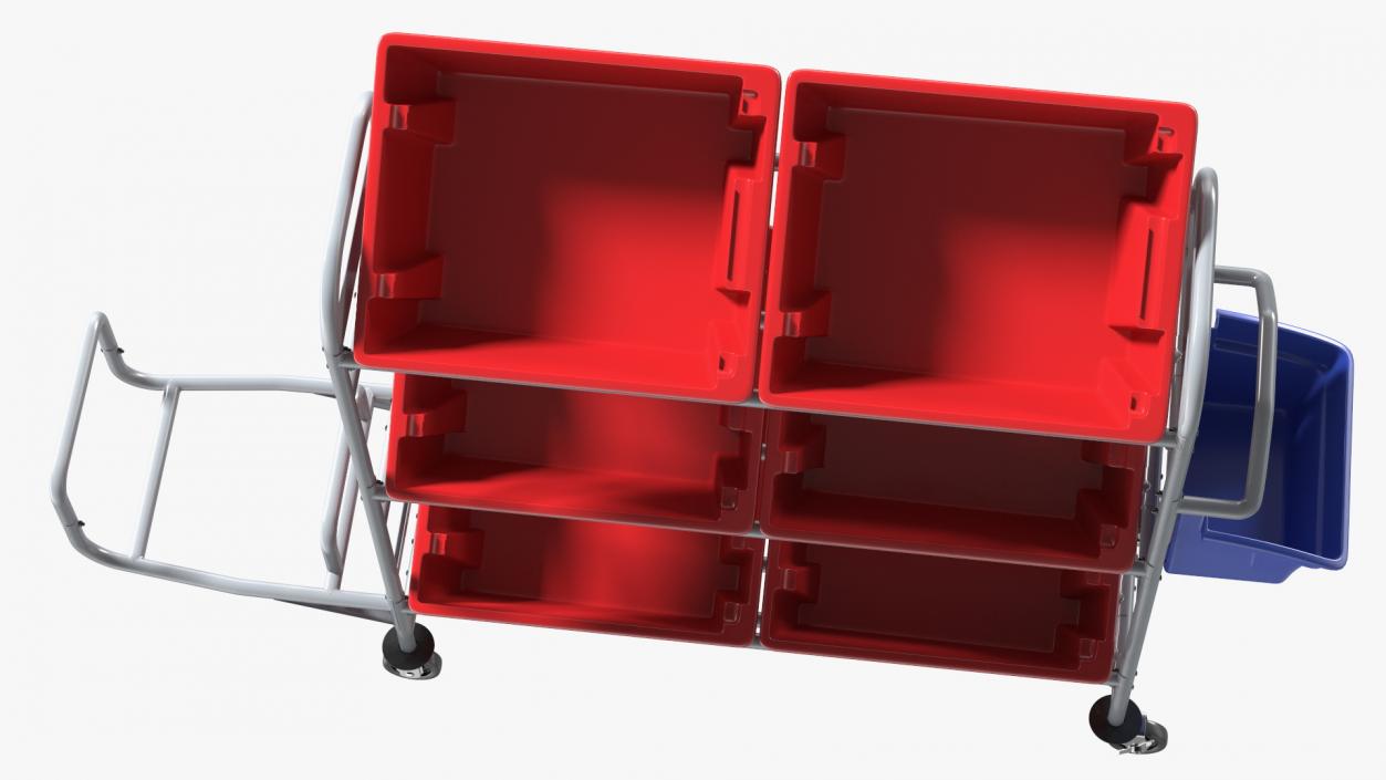 3D Commercial Tote Picking Cart model