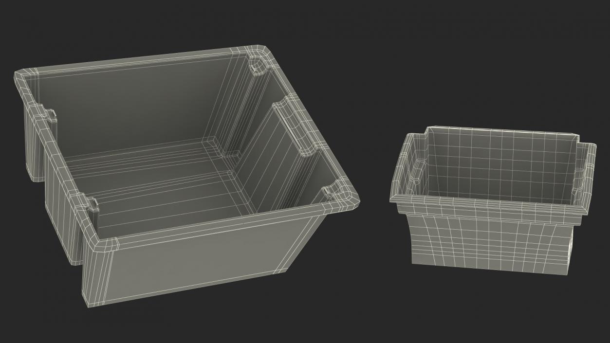 3D Commercial Tote Picking Cart model